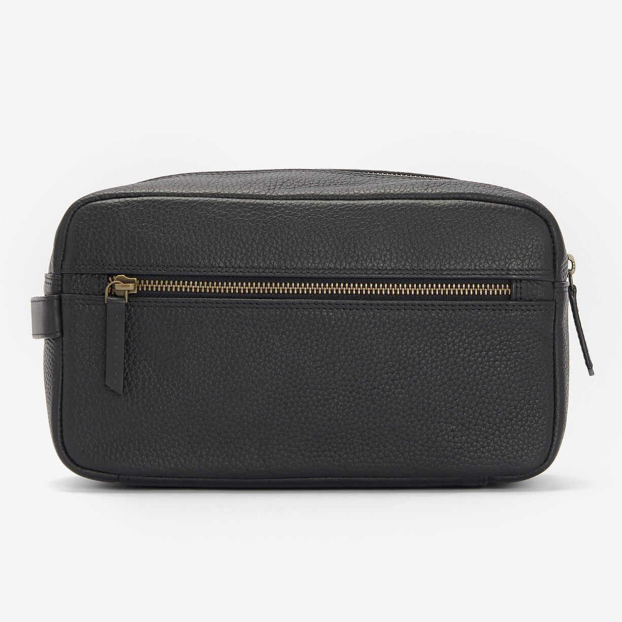 Barbour HIGHGATE LEATHER Mens Wash Bag Black