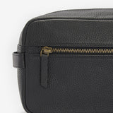 Barbour HIGHGATE LEATHER Mens Wash Bag Black