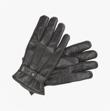 Barbour BURNISHED LEATHER THINSULATE Mens Gloves Dark Brown front view featuring soft leather and refined detailing.