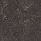 Barbour BURNISHED LEATHER THINSULATE Mens Gloves Dark Brown close-up detail of leather texture and stitching