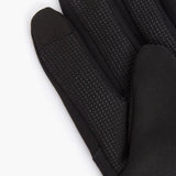 Barbour BALFOUR GLOVES Mens Black detail view showing breathable fabric and non-slip palms