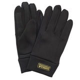 Barbour BALFOUR GLOVES Mens Black front view with touch screen compatibility and badge logo on cuffs.