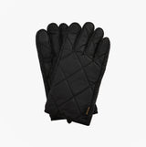 Barbour WESTERDALE Mens Gloves Black, side view, quilted design, perfect for touchscreens, stylish and functional.