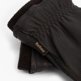 Barbour HIGHFIELD LEATHER Mens Gloves Dark Brown