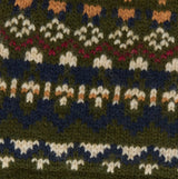 Barbour Barbour MARLOW FAIR ISLE KNITTED Mens Gloves Olive