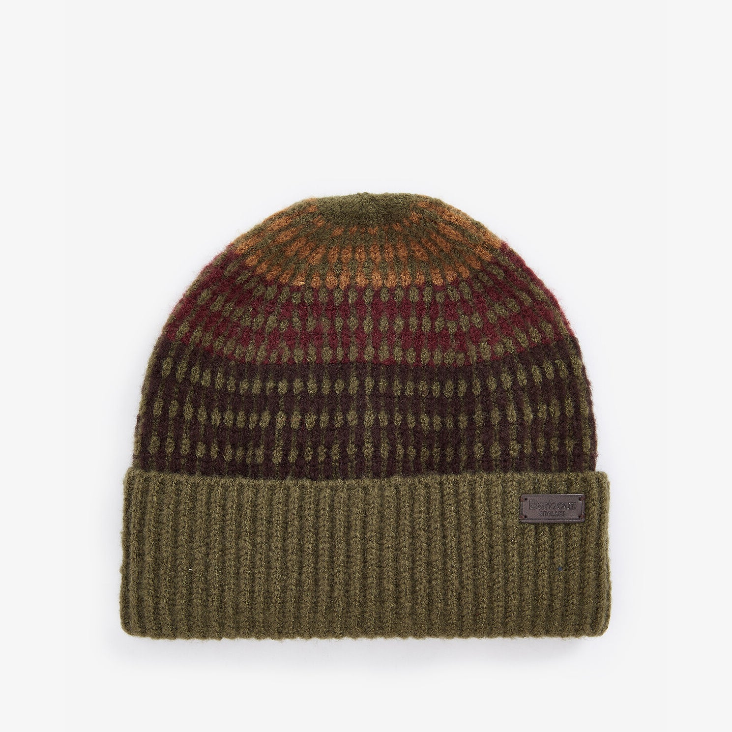 Barbour BRANTON BEANIE & SCARF Gift Set Mens Army Green