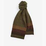 Barbour BRANTON BEANIE & SCARF Gift Set Mens Army Green