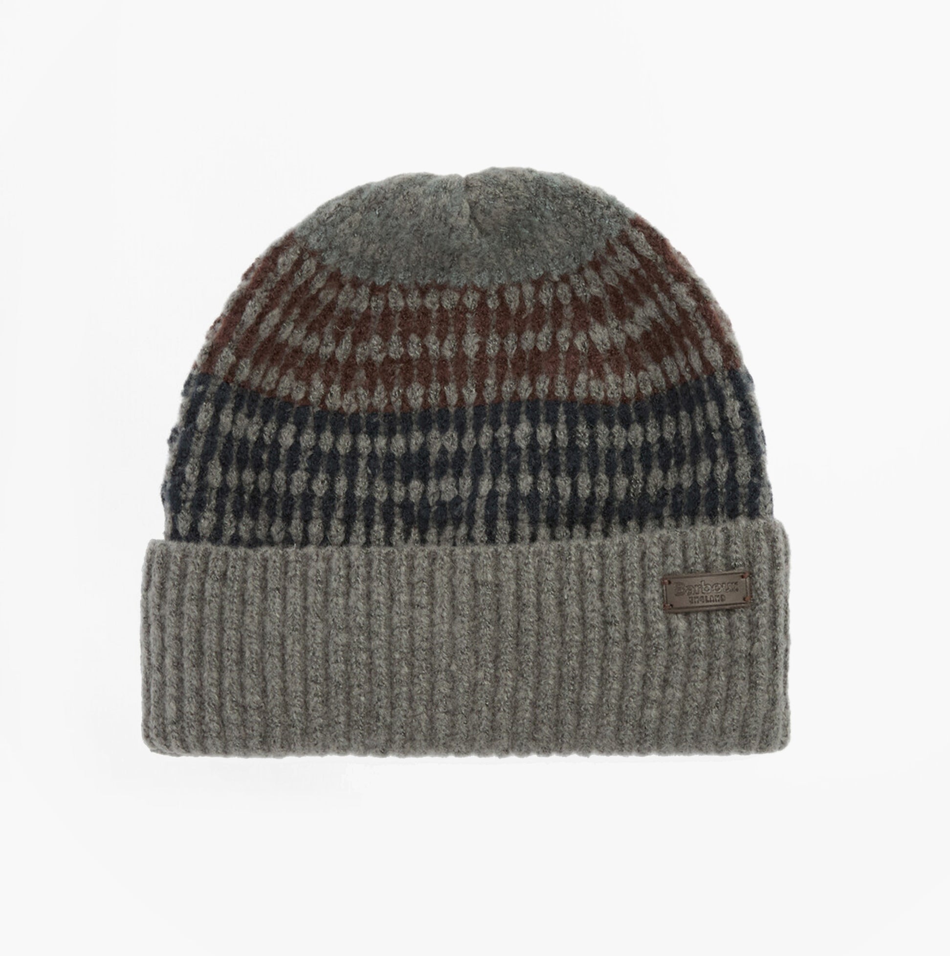 Barbour BRANTON BEANIE & SCARF Mens Gift Set Midnight Oak