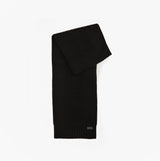 Barbour RAMSIDE BEANIE AND SCARF Mens Gift Set Black front view of scarf