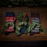 Barbour MARLOW FAIR ISLE SOCK 3 Pack Gift Box Mens Multicolour