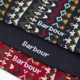 Barbour MARLOW FAIR ISLE SOCK 3 Pack Gift Box Mens Multicolour
