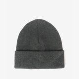 Barbour SENSOR LEGACY Mens Beanie Grey Marl top view with turnup hem and darted crown.