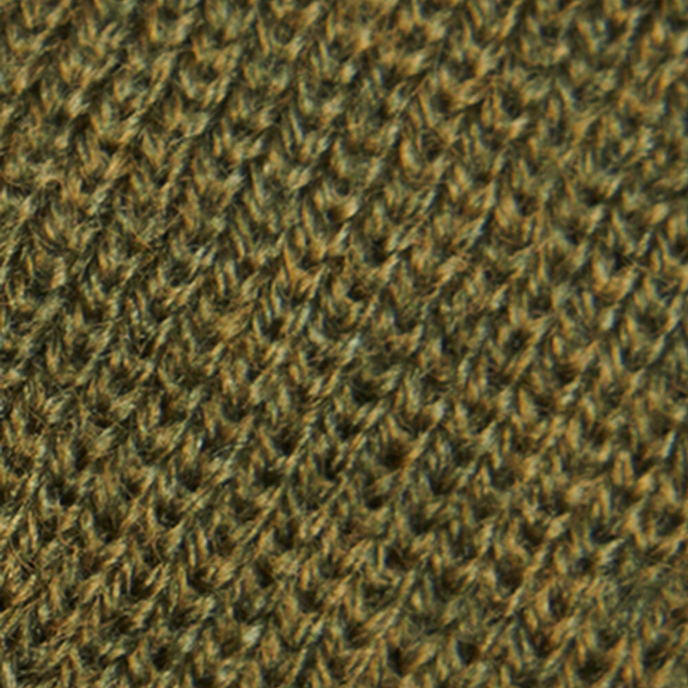 Barbour HEALEY Mens Beanie Olive detailed view of knitted fabric texture