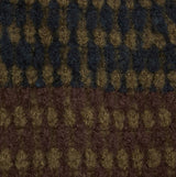 Barbour HARRAY Mens Beanie Olive/Fired Brick detail view of the knit pattern and color texture
