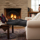 Barbour MONTY Mens Moccasin Slippers Winterberry Tartan