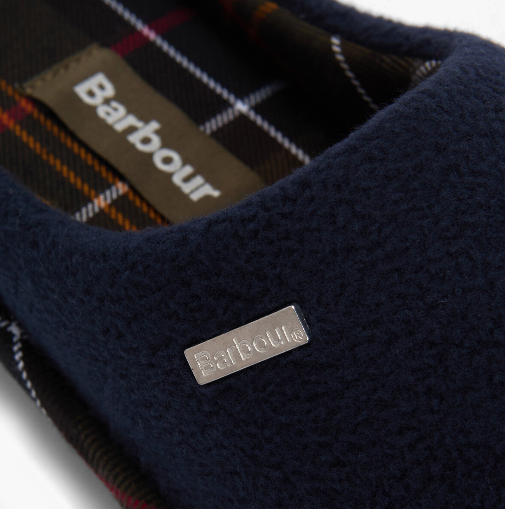 Barbour HEXHAM Mens Mule Slippers Navy