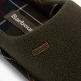 Barbour HEXHAM Mens Mule Slippers Olive