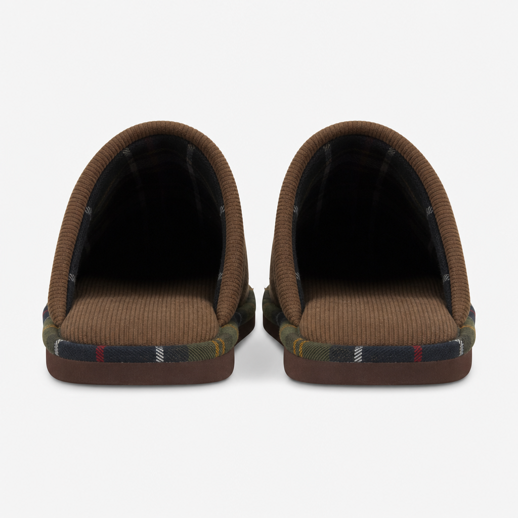 Barbour EVERLEE Mens Mules Dark Brown