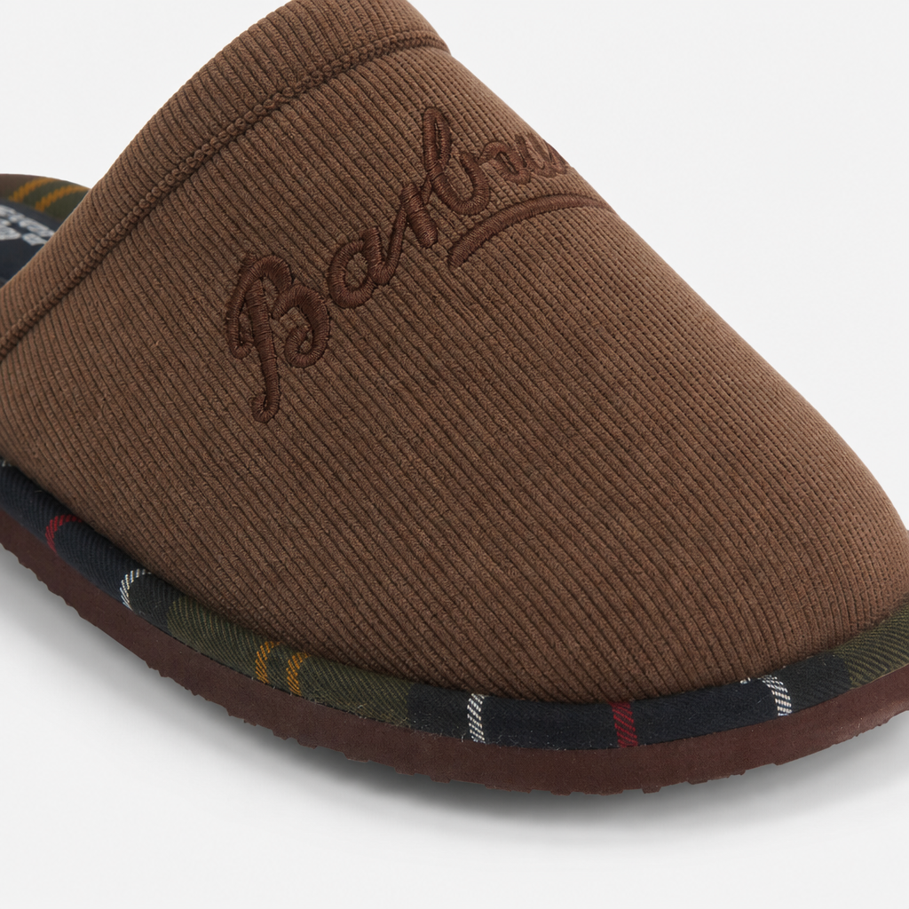 Barbour EVERLEE Mens Mules Dark Brown