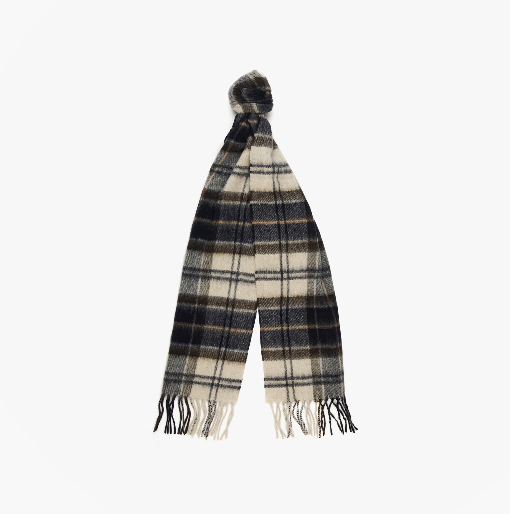 Barbour WOOL CASHMERE TARTAN Mens Winter Autumn Dress, front view, stylish checked design, perfect for colder months.