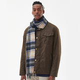 Barbour NEW CHECK Unisex Adults Tartan Scarf Sand Beige Plaid