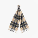 Barbour NEW CHECK Unisex Adults Tartan Scarf Sand Beige Plaid