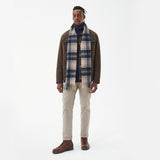 Barbour NEW CHECK Unisex Adults Tartan Scarf Sand Beige Plaid