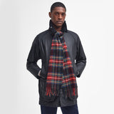 Barbour NEW CHECK Unisex Adults Tartan Scarf Black Stewart