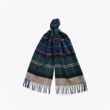 Barbour INVERNESS TARTAN Mens Scarf Green Loch