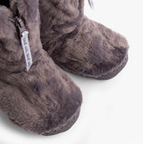 Bedroom Athletics MARILYN Womens Slipper Boots Frosted Grape detail view showcasing faux fur upper and synthetic sole.