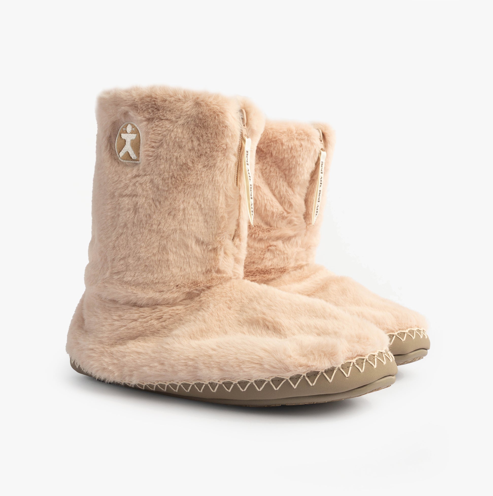 Bedroom Athletics MARILYN Womens Faux Fur Boot Slippers Gingerbread