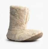Bedroom Athletics MONROE Womens Faux Fur Boot Slippers Cream/Moonrock