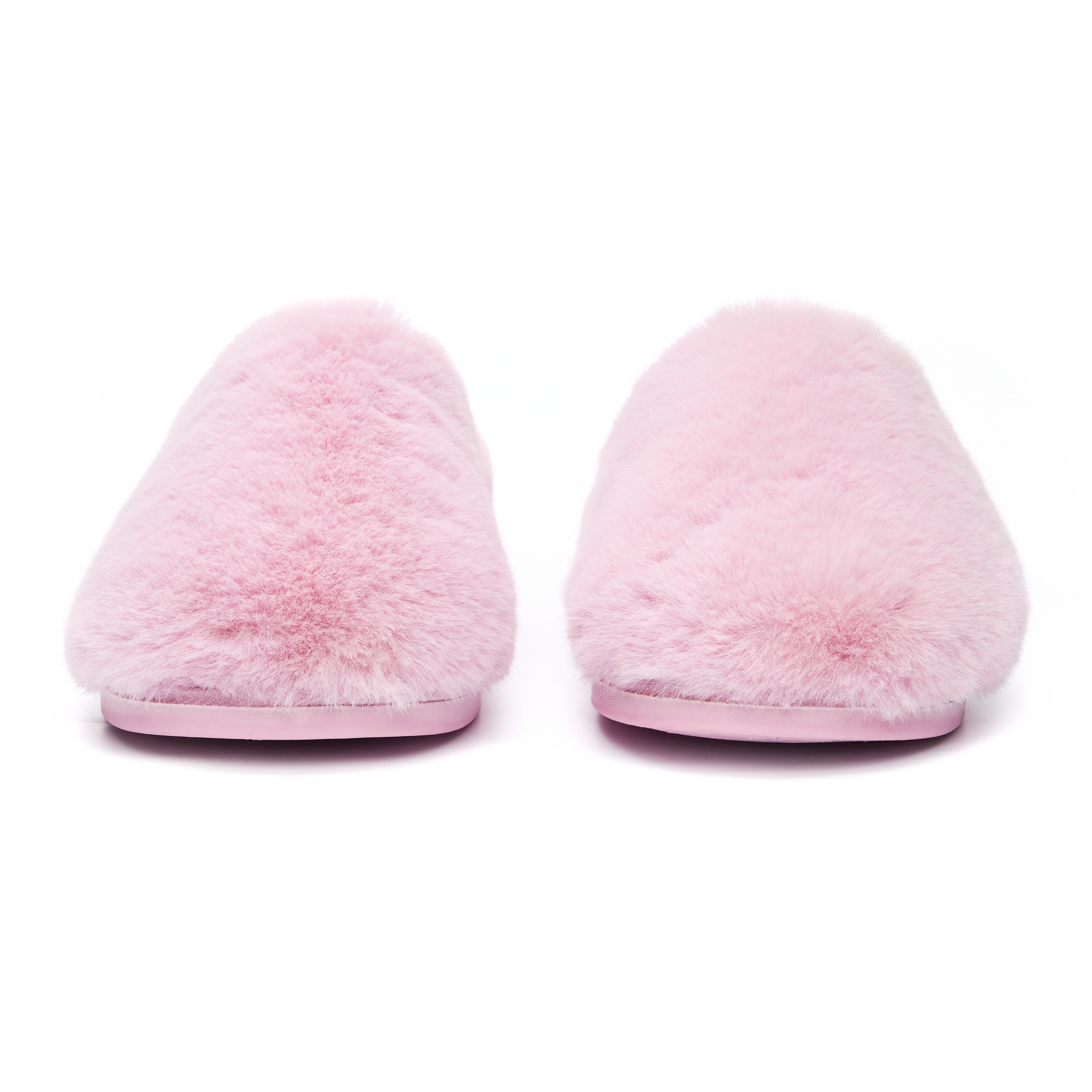 Bedroom Athletics ARIANA Womens Slipper Boots Pink front view showcasing soft faux fur design.