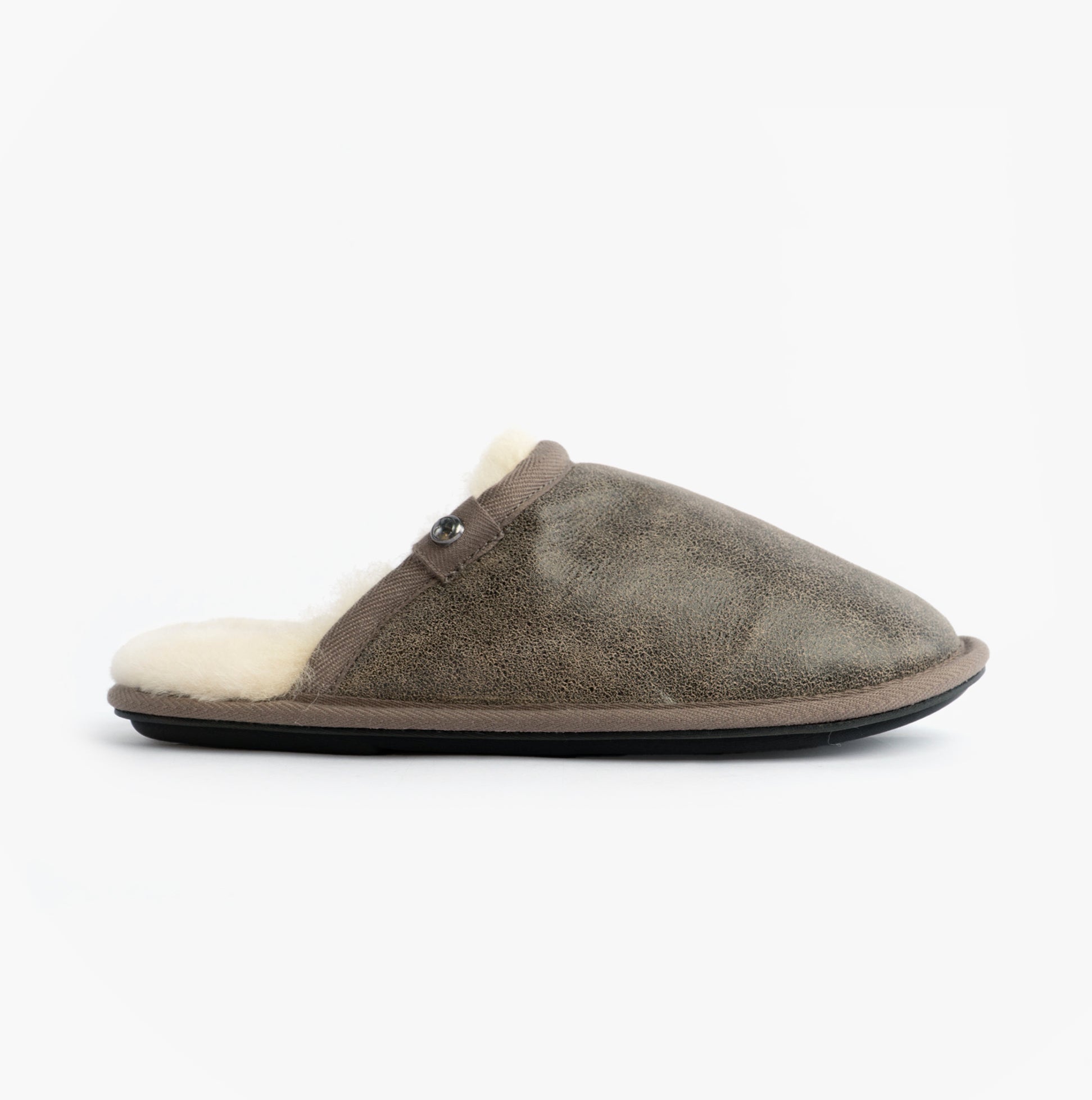 Bedroom Athletics KIEFER Mens Mules Slippers Distressed Tea