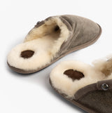 Bedroom Athletics KIEFER Mens Mules Slippers Distressed Tea