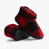 Bedroom Athletics NEESON Mens Sherpa Boots Red / Black Check