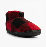 Bedroom Athletics NEESON Mens Sherpa Boots Red / Black Check
