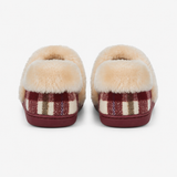 Jo & Joe HERITAGE Womens Moccasin Slippers Cherry