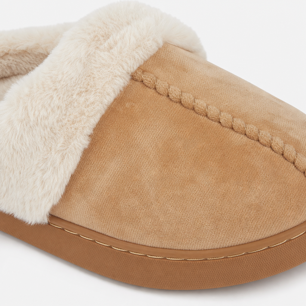 Jo & Joe ZOE Womens Mule Slippers Chestnut