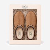 HOS Sheepskin BELLA Womens Mules Chestnut