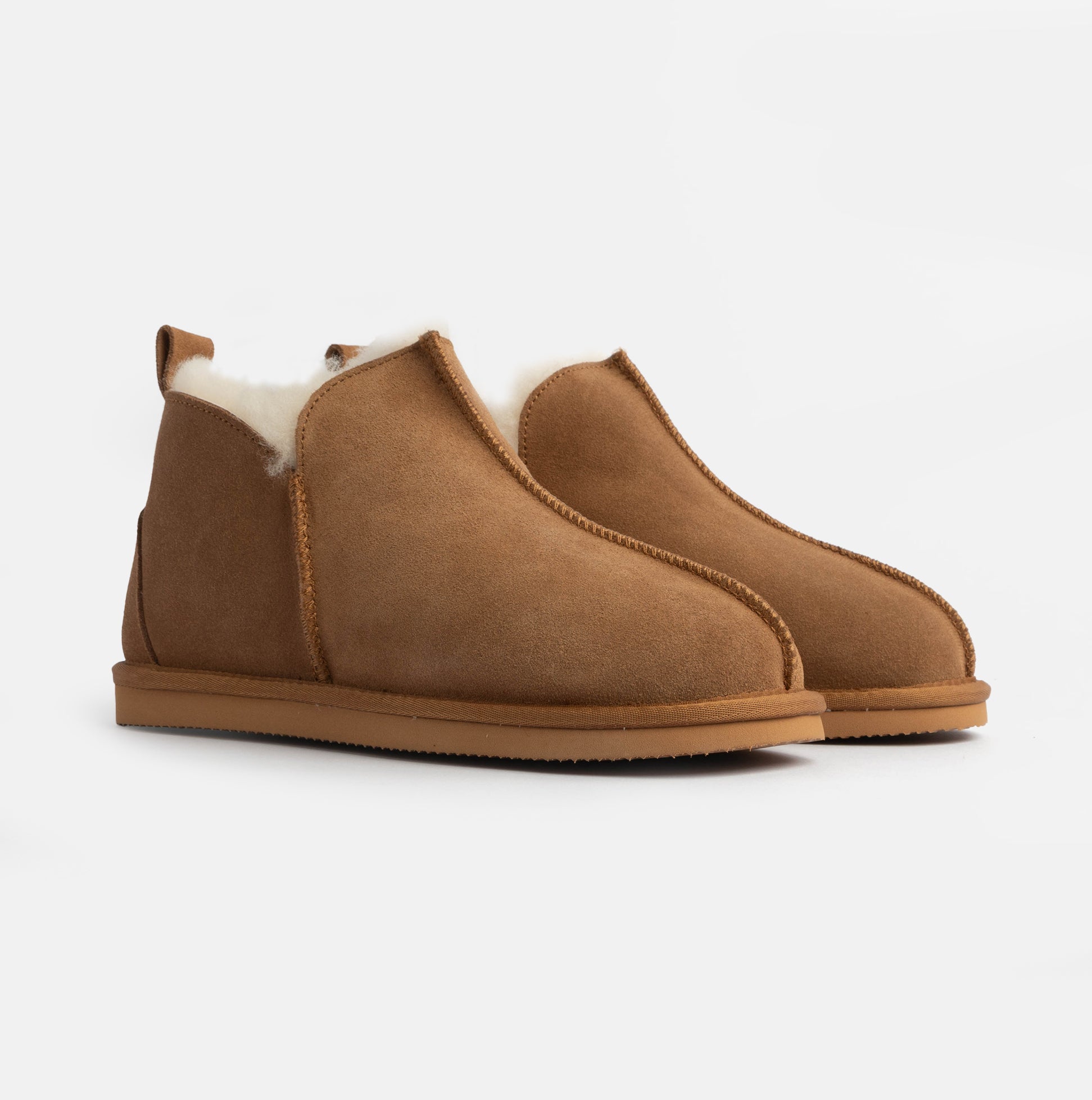 HOS Sheepskin TIA Womens Slipper Boots Chestnut