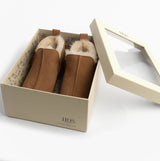 HOS Sheepskin TIA Womens Slipper Boots Chestnut