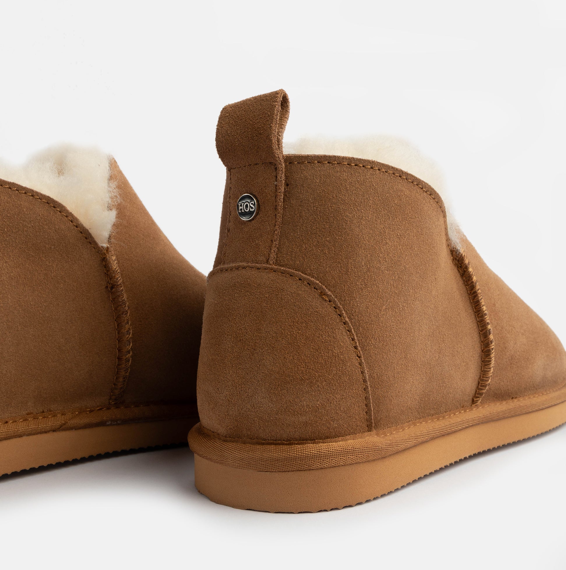 HOS Sheepskin TIA Womens Slipper Boots Chestnut
