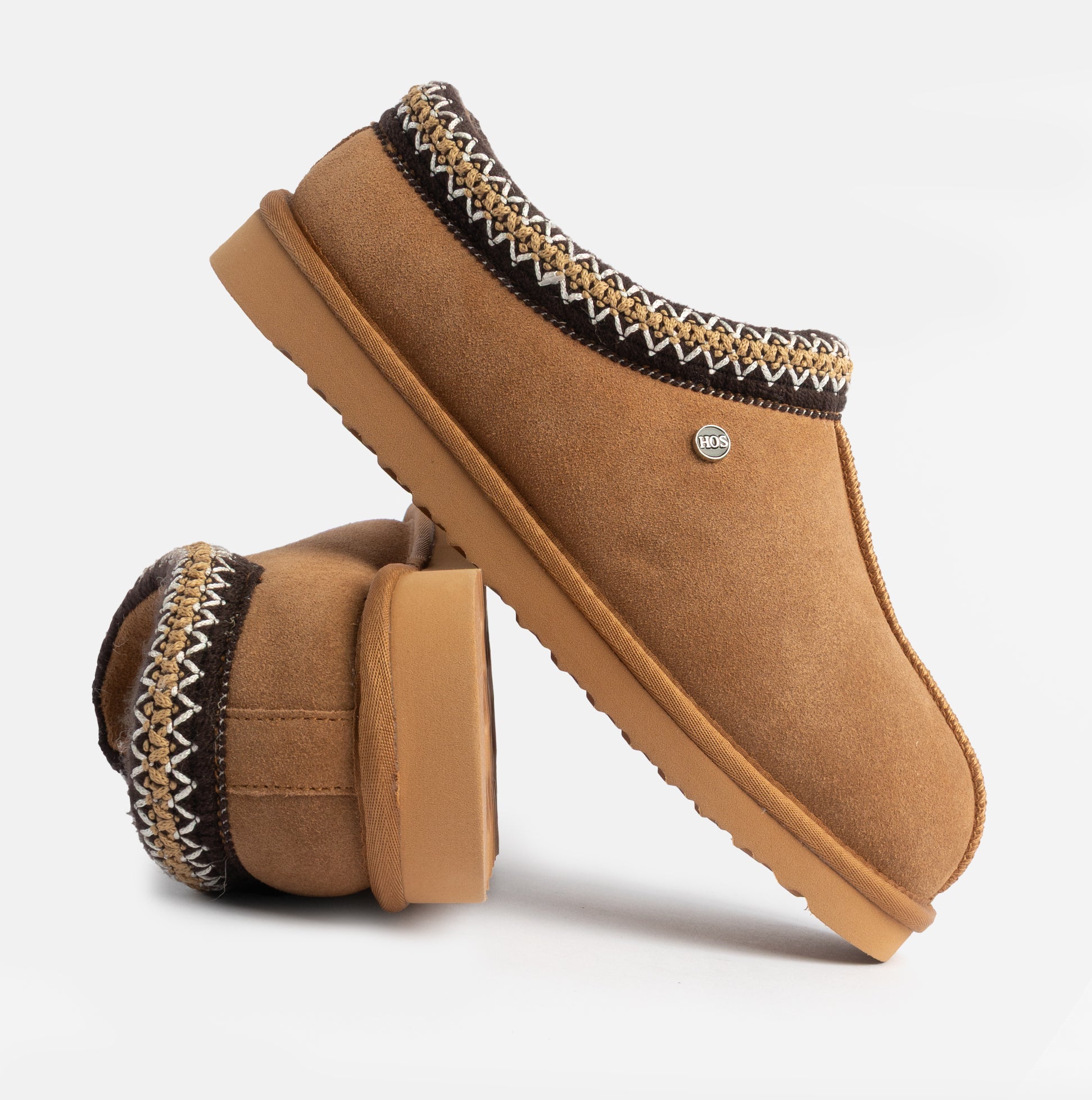 HOS Sheepskin BELLA Womens Mules Chestnut