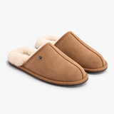 HOS Sheepskin EDWIN Mens Mules Chestnut