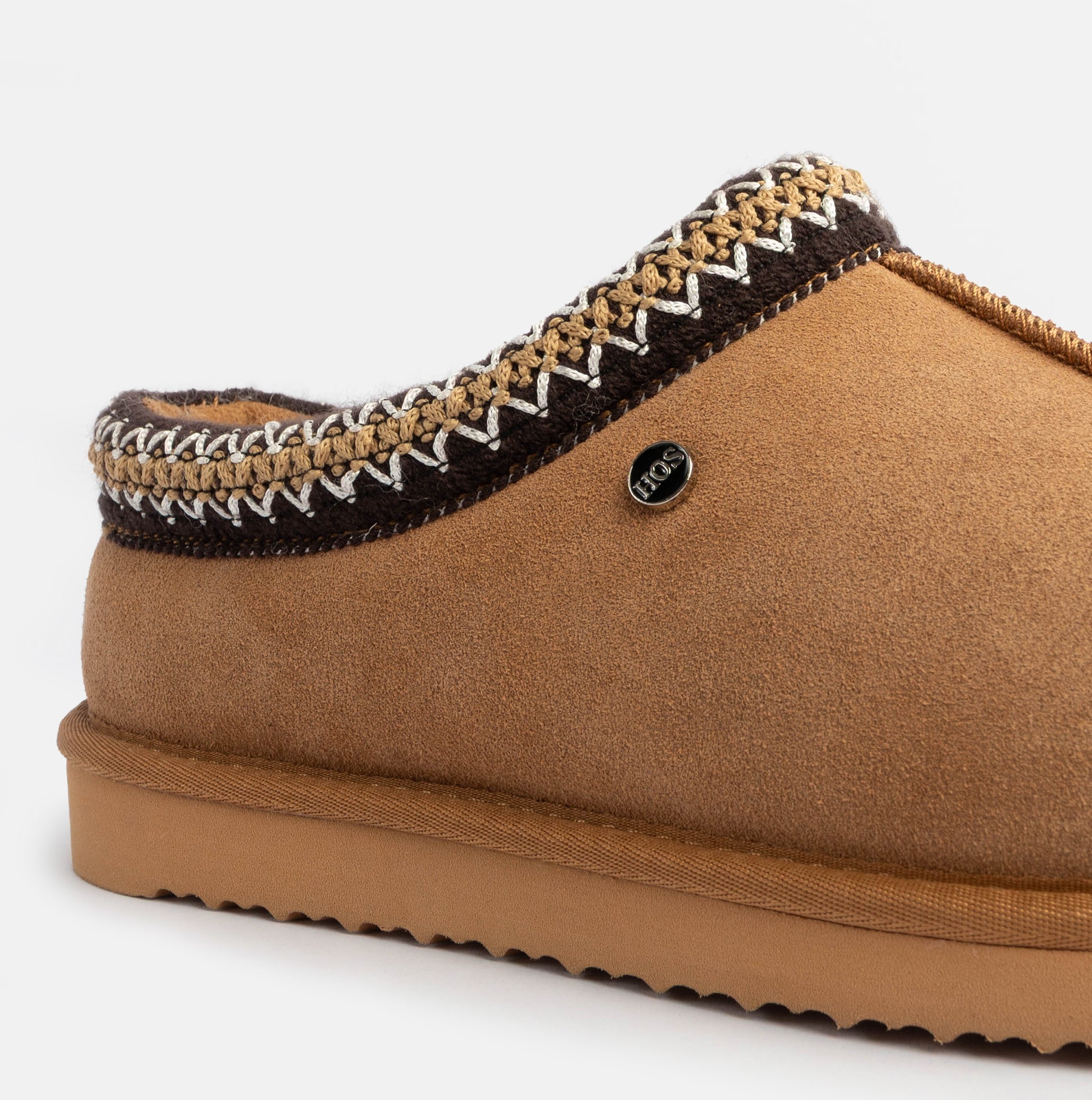 HOS Sheepskin BELLA Womens Mules Chestnut
