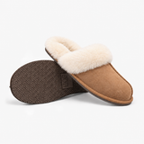 HOS Sheepskin AYLA Womens Mules Chestnut