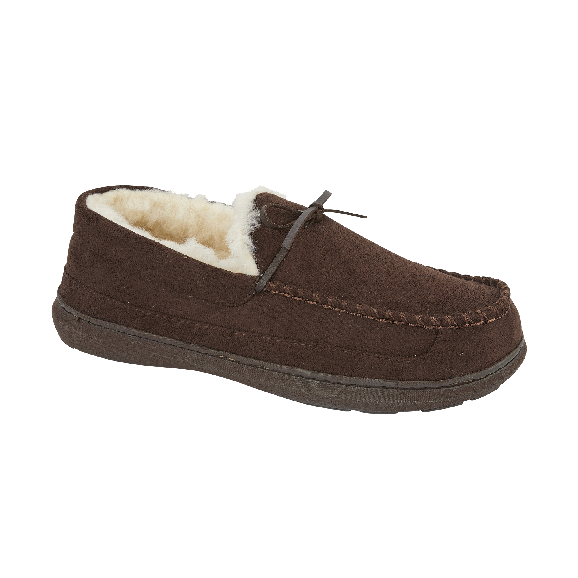 Jo & Joe CRANFORD Mens Moccasin Slippers Brown