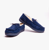 Jo & Joe CRANFORD Mens Moccasin Slippers Navy