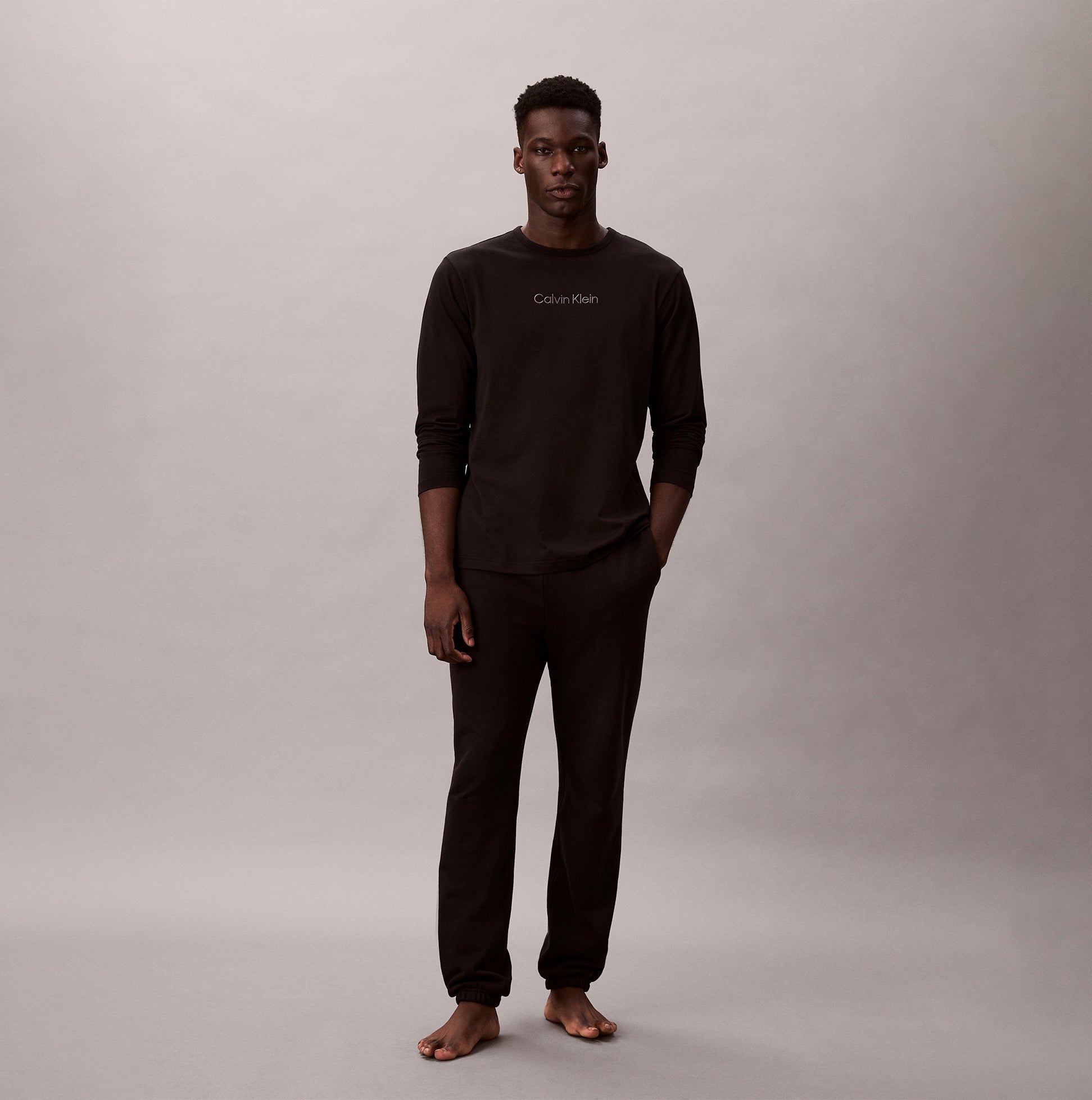 Calvin Klein LS TEE JOGGER SET Mens Multicoloured